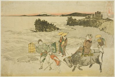 江ノ島 作： Katsushika Hokusai