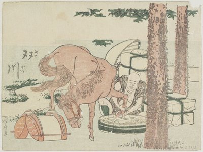 Futakawa, 1799-1802 作： Katsushika Hokusai