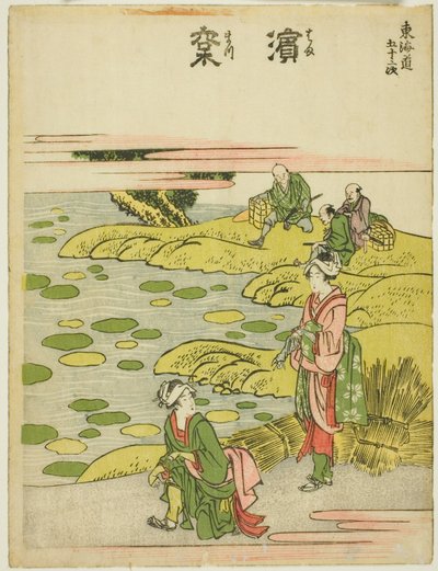 「東海道五十三次」より 浜松 作： Katsushika Hokusai