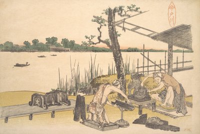 異窓側、 か。 １８０１ー４。 作： Katsushika Hokusai