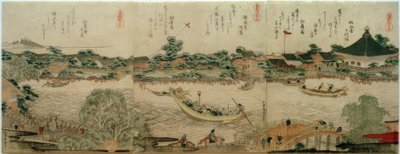 カルハレデコマガタテンペル 作： Katsushika Hokusai