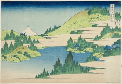 富嶽三十六景 相模の箱根湖（相州箱根湖水） 作： Katsushika Hokusai
