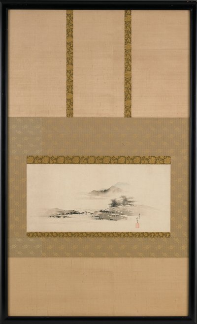 風景、江戸時代、約。 1801-1802。 作： Katsushika Hokusai
