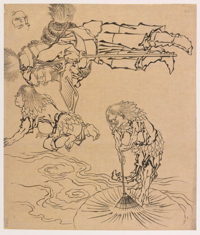 18世紀後半から19世紀初頭にかけての伝説上の存在。 作： Katsushika Hokusai