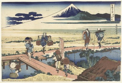 相模国中原 中原宗舟（題名・オブジェ） 富嶽三十六景（連載タイトル） 富嶽三十六景 作： Katsushika Hokusai