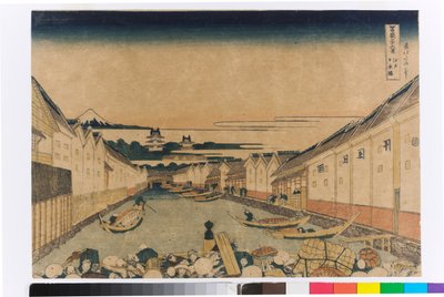 江戸の日本橋 作： Katsushika Hokusai