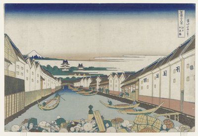 Nihonbashi Bridge in Edo, 1830-33 作： Katsushika Hokusai