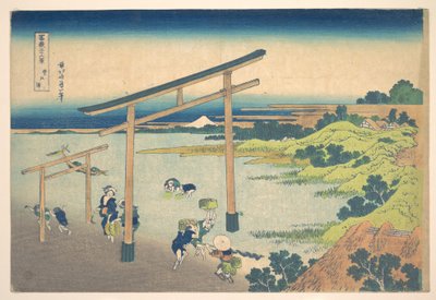 『富嶽三十六景』シリーズより「野保の浦（ノボトのウラ）」 作： Katsushika Hokusai