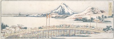 『春の楽しみ五十三所』シリーズより、岡崎 作： 北斎勝鹿