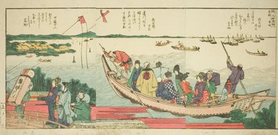 図鑑「絵本隅田川両岸一蘭」より 作： Katsushika Hokusai