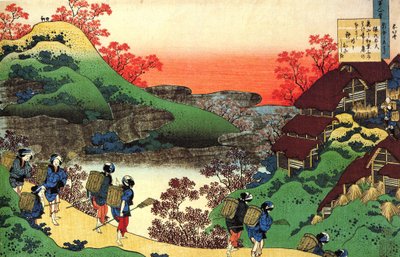 百人一首百首「猿丸太夫」 版画 葛飾北斎（1760-1849）（浮世絵派） 1830年頃 ロシア サンクトペテルブルク エルミタージュ 作： Katsushika Hokusai