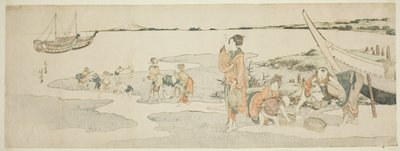 貝拾い 作： Katsushika Hokusai