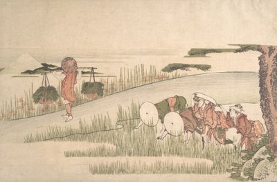 田んぼの春、カリフォルニア州。 1800年頃。 1800年。 作： Katsushika Hokusai