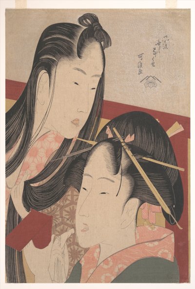 七つのファッショナブルな役に立たない習慣からのグランドチェリーの鳴き声 作： Katsushika Hokusai