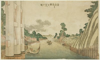 吾妻橋より隅田川を見る洋風風景群より 作： Katsushika Hokusai