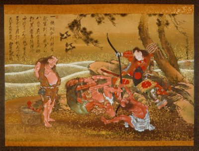 為友と鬼ヶ島の魔族 作： Katsushika Hokusai