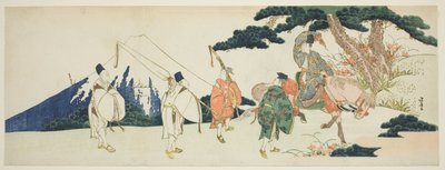 歌人・在原・業平の東遊記 作： Katsushika Hokusai
