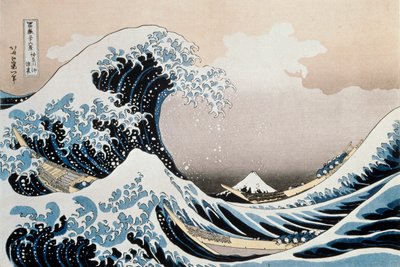 神奈川沖の大波、c1829-c1831 作： Katsushika Hokusai