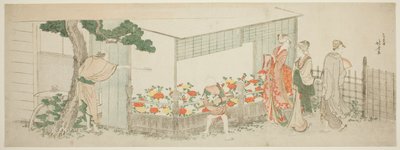 牡丹ショー 作： Katsushika Hokusai