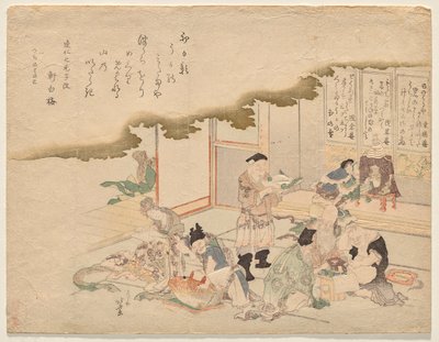新年を祝う七福神 作： Katsushika Hokusai