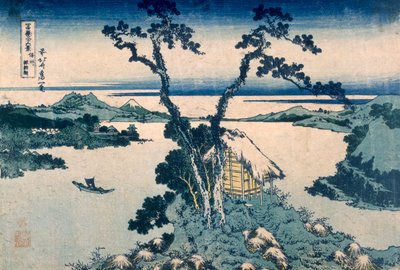 砂湖（色木版） 作： Katsushika Hokusai