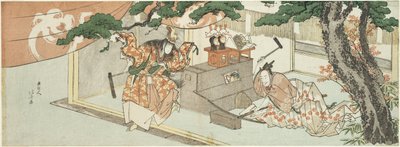 刀匠宗近と稲荷の神様 作： Katsushika Hokusai