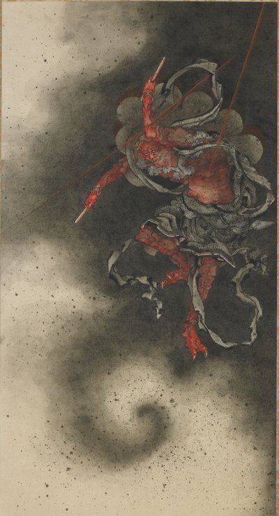 雷神 江戸時代 作： Katsushika Hokusai