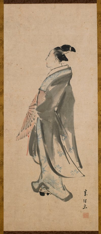 青年 江戸時代 1795-1798。 作： Katsushika Hokusai