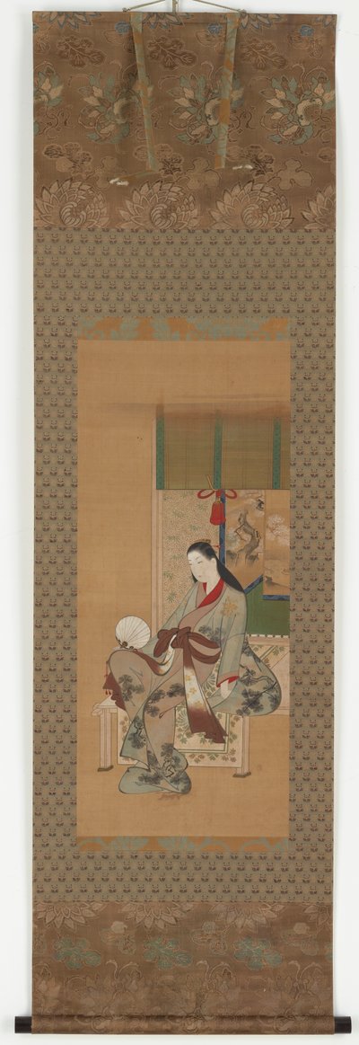縁側に座る少女 江戸時代・18世紀 作： Kawamata Tsuneyuki