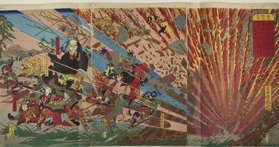 なんばの戦い（なんば戦記の内） 作： Kawanabe Kyosai