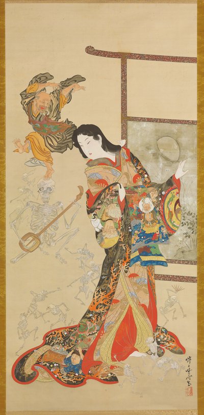 Jigoku Dayu 作： Kawanabe Kyosai