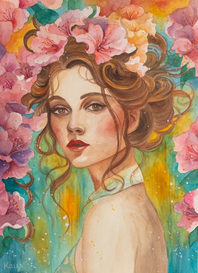 花咲く美のポートレート 作： Kay Shanley