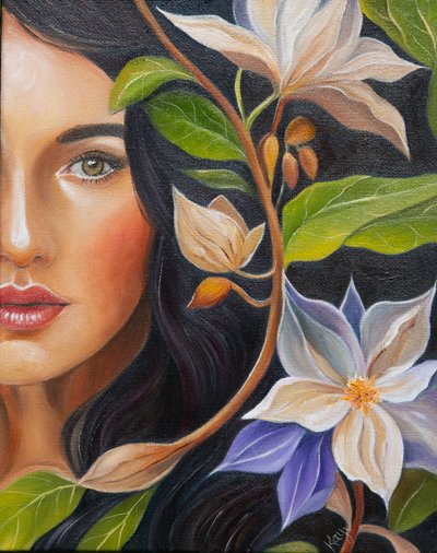 花咲く女性 作： Kay Shanley