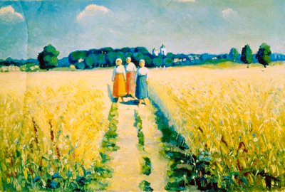 1927年以降の道路上の3人の女性 作： Kazimir Severinovich Malevich