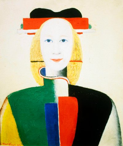 くしを持つ少女、1932-1933 作： Kazimir Severinovich Malevich