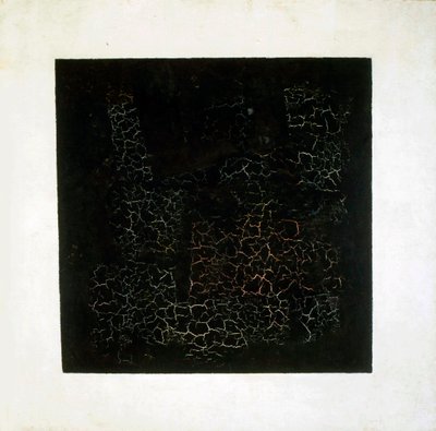 1920年代初頭のブラックスクエア。 作： Kazimir Severinovich Malevich