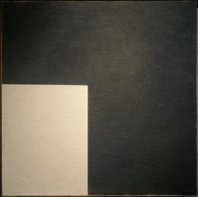 白と黒。シュプレマティズムの構図 作： Kazimir Severinovich Malevich