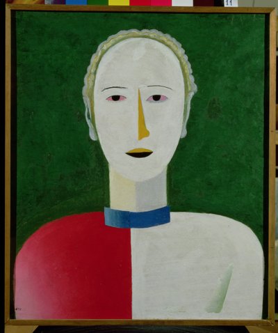 女性の肖像、1928年〜32年 作： Kazimir Severinovich Malevich
