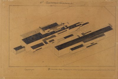 近代建築、1923-1924 作： Kazimir Severinovich Malevich