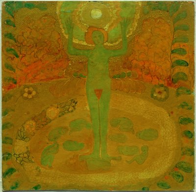 手を上げて裸の女性 作： Kazimir Severinovich Malevich