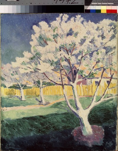 夏の風景。 Kasimir Severinovich Malevich（Malevich、Malevich）（1878-1935）による絵画、キャンバスに油彩 作： Kazimir Severinovich Malevich