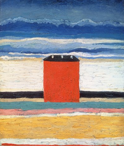 レッドハウス、1932 作： Kazimir Severinovich Malevich
