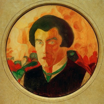 自画像、1909-1910 作： Kazimir Severinovich Malevich