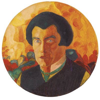 自画像、1908-1910 作： Kazimir Severinovich Malevich