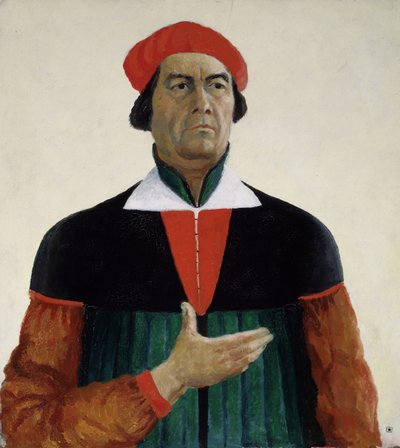 自画像、1933 作： Kazimir Severinovich Malevich