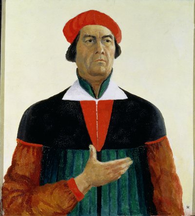 アーティストとしての自画像 作： Kazimir Severinovich Malevich