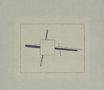 シュプレマティスムクロス 作： Kazimir Severinovich Malevich