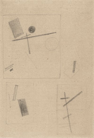 至高のドローイング 作： Kazimir Severinovich Malevich