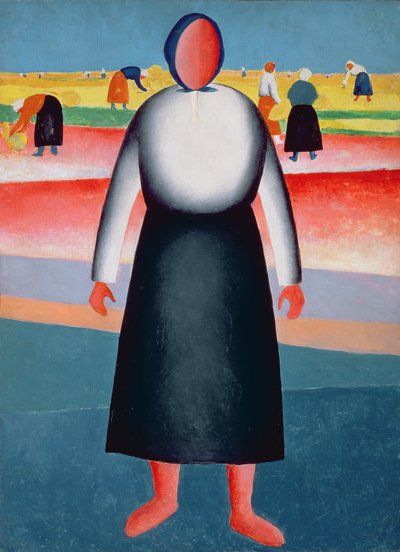 収穫、絵画の研究、1928-32 作： Kazimir Severinovich Malevich