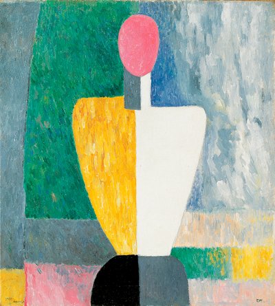 ピンクの顔をした胴体図、1928〜1932年。 作： Kazimir Severinovich Malevich